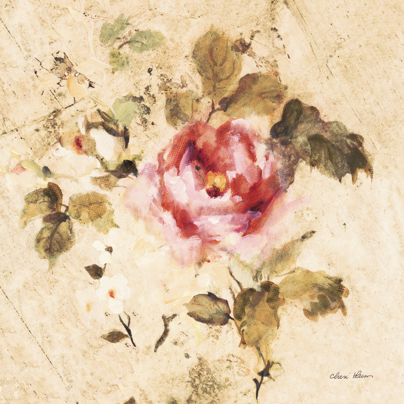 «Spring Roses II» par Cheri Blum, H 12 po x l 12 po