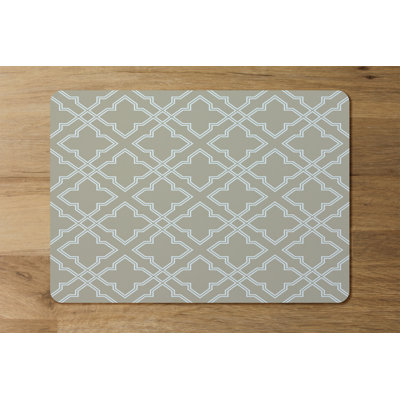 Gaffney Polyester-Coated Hardboard Geometric Rectangle Placemat