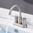 2-handle Bathroom Faucet with Drain Assembly