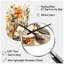 Crème et fleurs d'orange - Bouquet d'interprétations II - Horloge murale asymétrique en métal-105566304