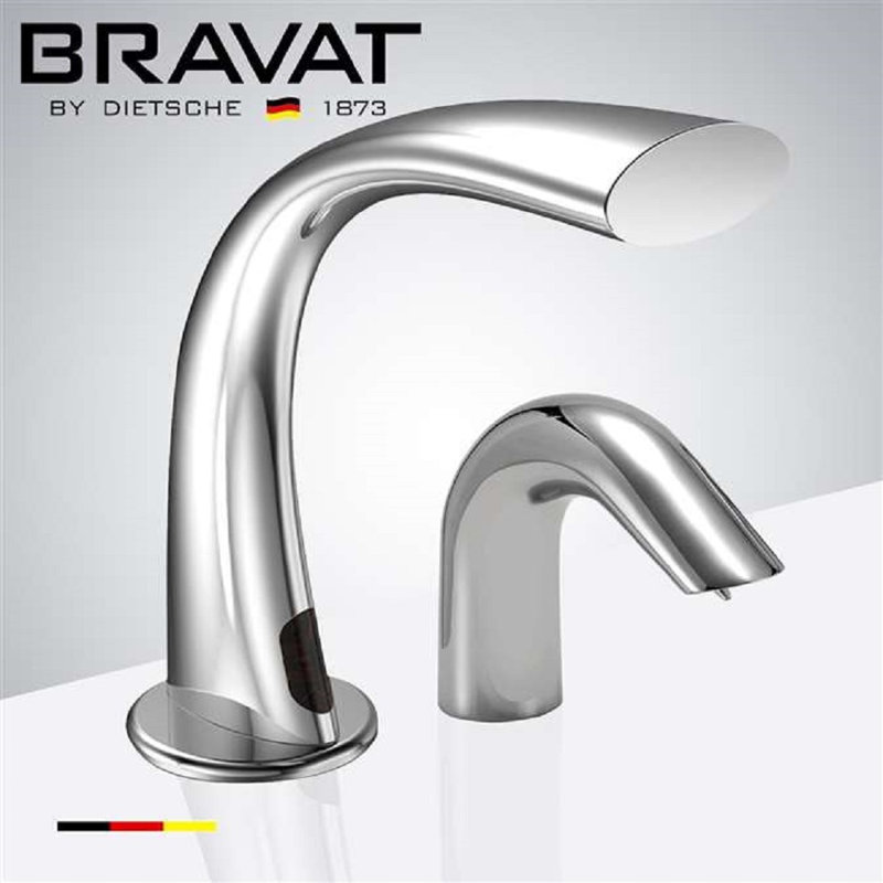Chatou Chrome Finish Touchless Automatic Sensor Faucet – Commercial Grade for Restrooms & Public Spaces