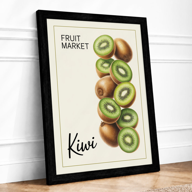 Kiwi Market Modern - Print, Black, A4 - 29.7 x 21.0 cm