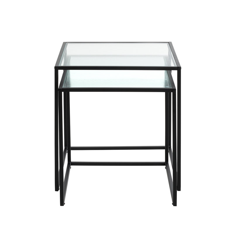Ackworth Glass Top Frame Nesting Tables