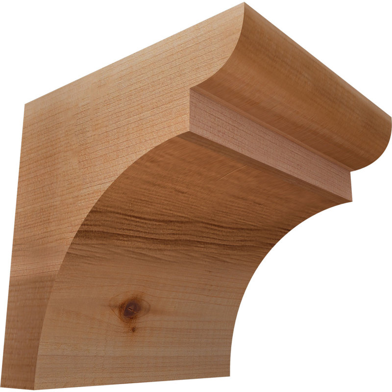 Yorktown Corbel, H 6 po x l 5,5 po x P 6 po, Cèdre rouge, Lisse