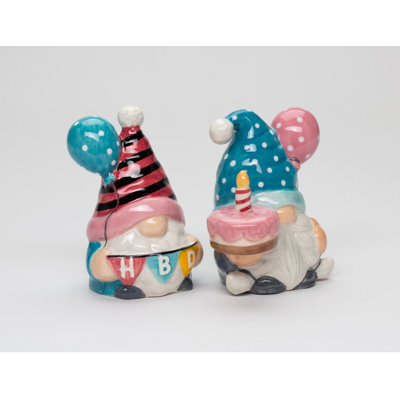 Happy Birthday Gnome Salt And Pepper
