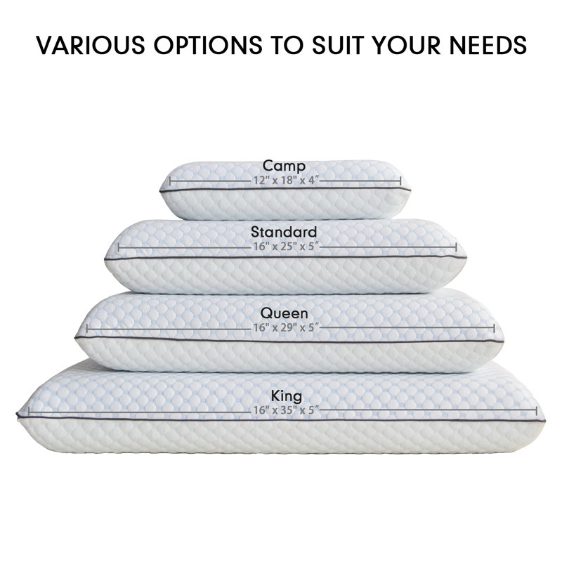 Jocelynn Memory Foam Firm Pillow, King