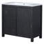 Meuble-lavabo simple 36 po avec plateau en résine Sylivia