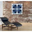 «Indigo Kaleidoscope IV», impression sur toile tendue-1142862347