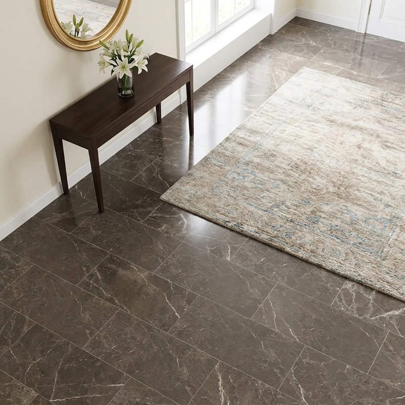 Smoke Grey Polished 12x24 Marble Tile