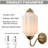 Intage Milk Glass Wall Sconce