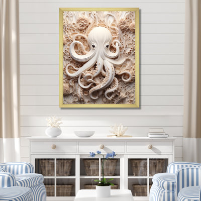 «Marine Life Octopus Magic Animals I», reproduction sur toile