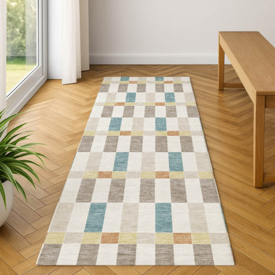 Tapis géométrique Premium lavable à la machine Villers AMF2548