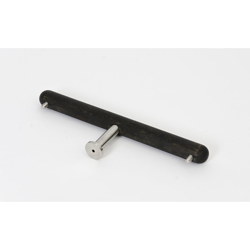 Franci Wall Mounted Toilet Paper Holder, Dark Oak