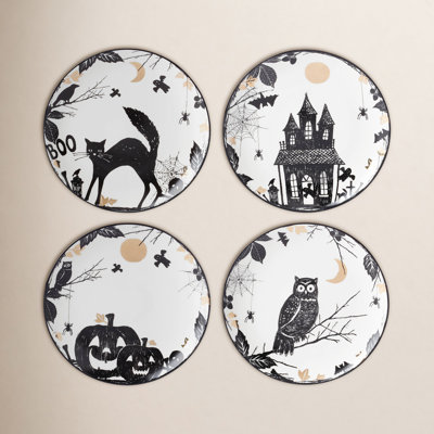 Vintage Halloween 8" Porcelain Salad Plate