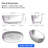 55.12'' x 29.13'' Soaking Solid Surface Bathtub