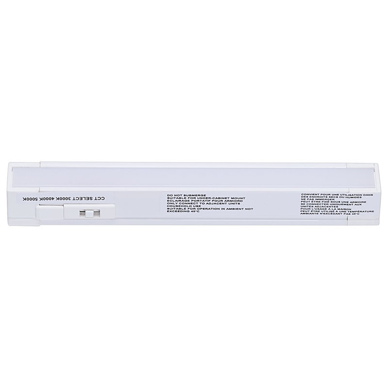 2 watts 6 pouces DEL sous l'armoire - 30K / 40K / 50K CCT sélectionnable - 120 Volt, Blanc