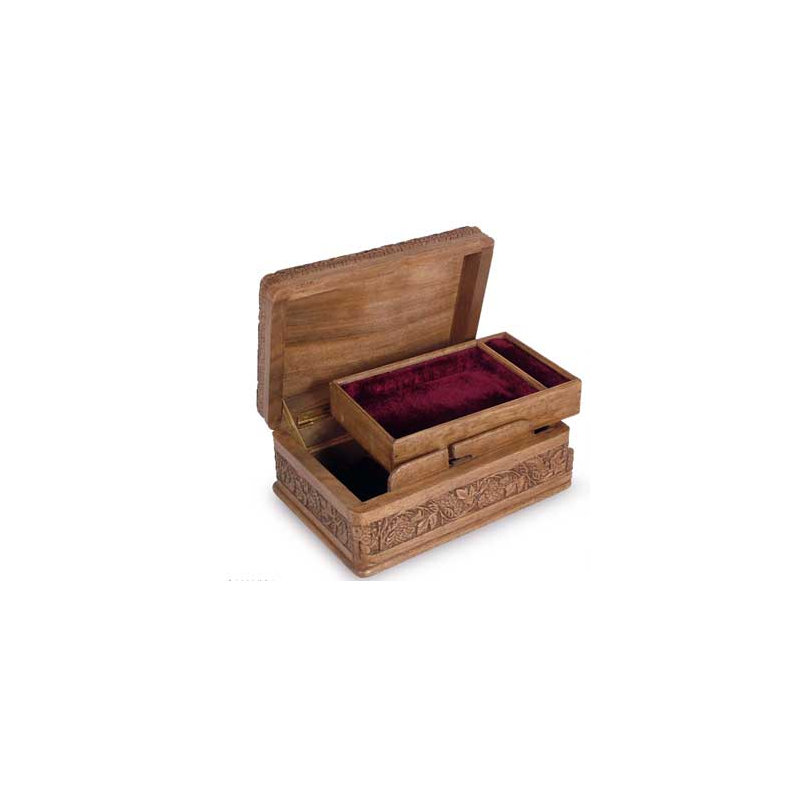 Boîte à bijoux en bois de noyer