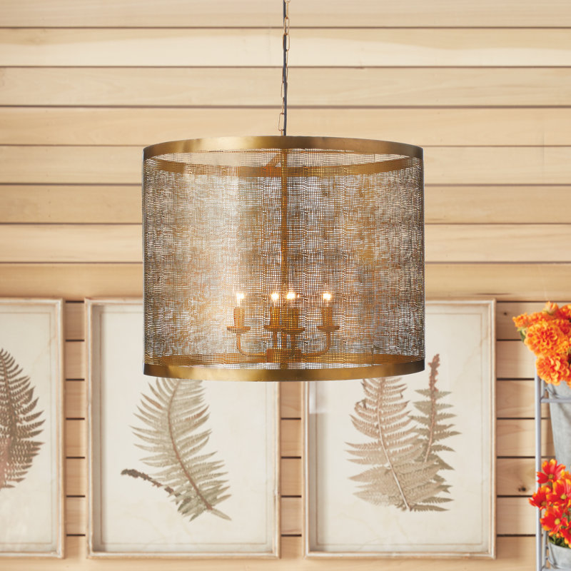Luminaire suspendu tambour 1 lumière Kenbridge