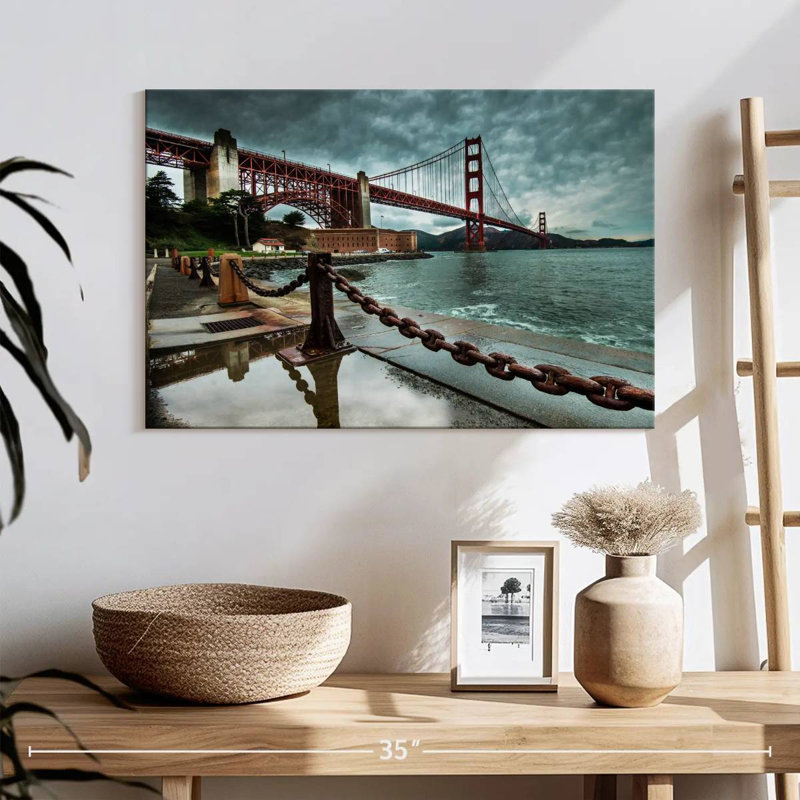 Nicci Overcast Golden Gate Bridge, 16" H x 24" W