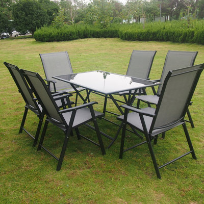 7- Pieces 6 -Person Outdoor Table Set
