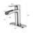 Precision Water Flow Brass Modern Single Handle Faucet For Bathrooms And Bars - Brushed Nickel