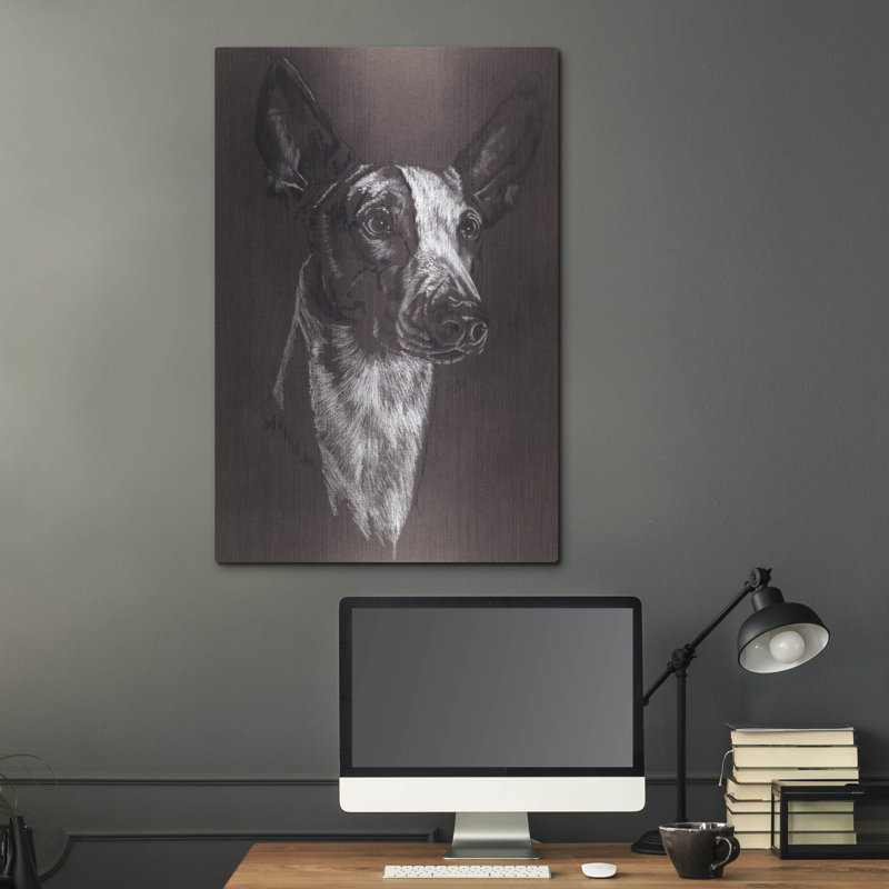 «Ibizan Hound» par Barbara Keith, H 36 po x l 24 po
