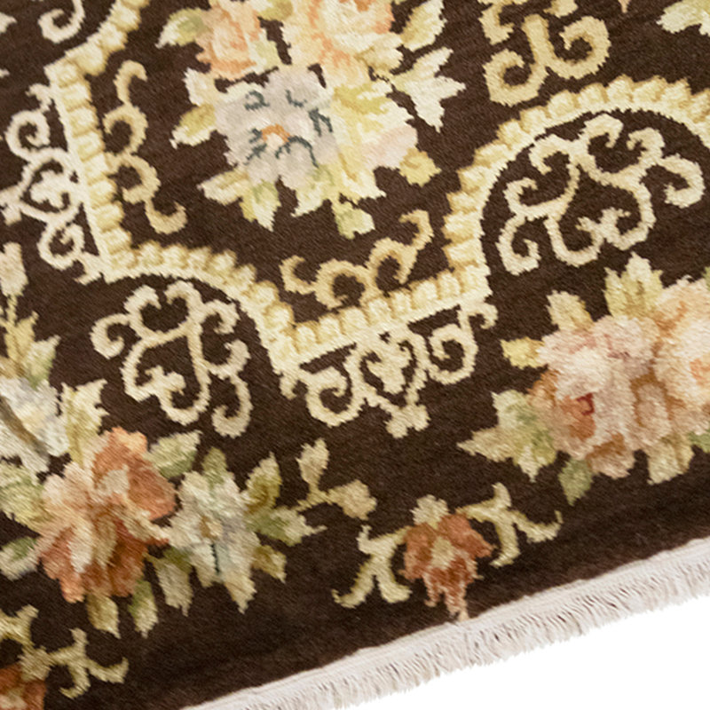 Handmade Silk and Wool Area Rug