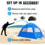 Abri de plage pour 3/4 personnes, parasol portatif