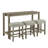 Miles 4-Piece Bar Table Set with Upholstered Stools & Power Outlets-165969930