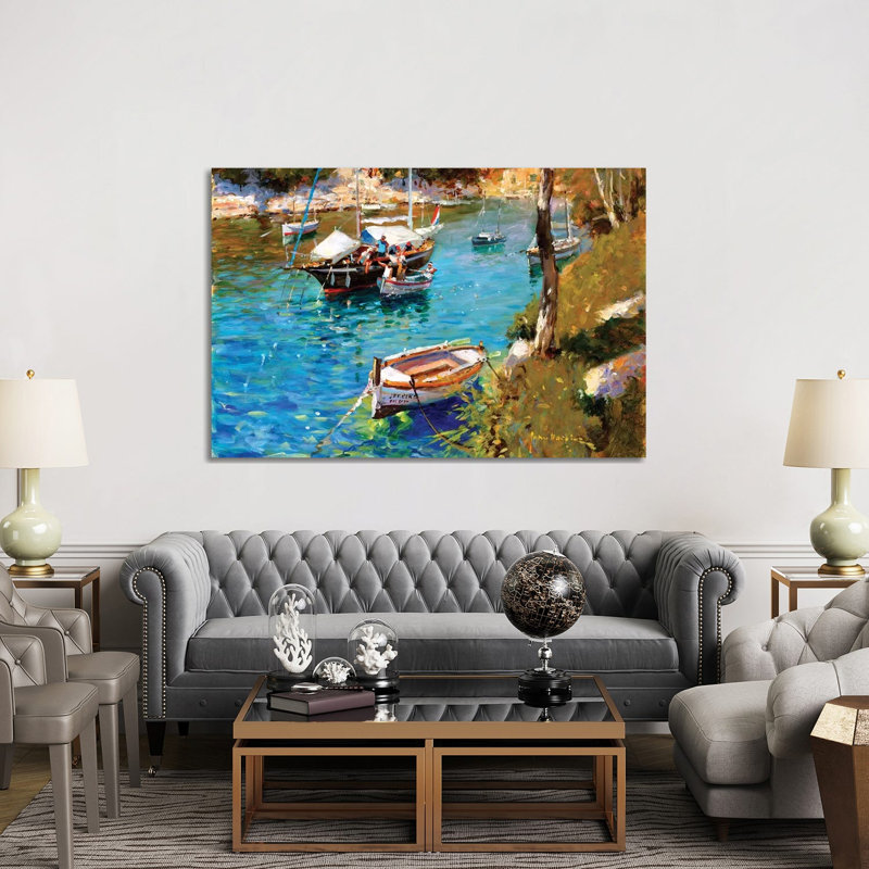 Taking On Supplies - Cala Figuera 1 Piece Wrapped Canvas Wall Art, 152.5 cm H x 101.5 cm W
