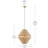 20" 1-Light Pendant with Handwoven Natural Cord