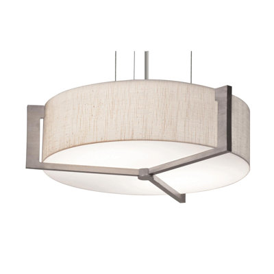 Luminaire suspendu tambour simple à 1 lumière DEL Leeroy