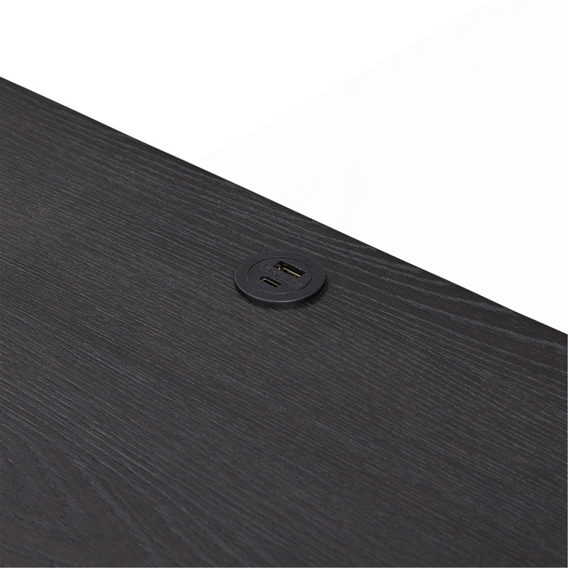 Small Nightstand - Peppercorn, Black