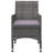  Dining Set Grey Solid Acacia Wood Medium Garden Dining Set-1870467906
