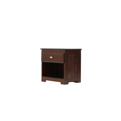 Jazen 1 Drawer Solid Wood Nightstand by Latitude Run