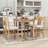 Laubin 6 - Piece Trestle Dining Set, Rectangular Dining Table and 4 Dining Chairs-1410090533