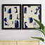 «Fragment Abstraction I», ensemble de 2 peintures sur toile encadrées-1122712508-1122712506