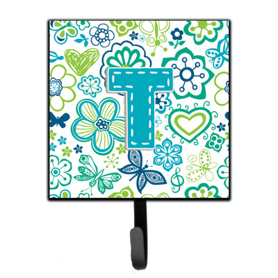 Crochet mural fleurs et papillons