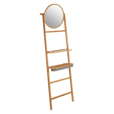 Wood 4 Freestanding Towel Rack