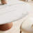 Dining Room Kitchen Table Round Conlon 39", Scratch-resistant Stone Top & Solid Wood Base-513373049-503832608
