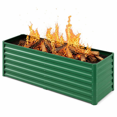 Balconera 6×3×2FT  Heavy-Duty Fire Pit Sliver