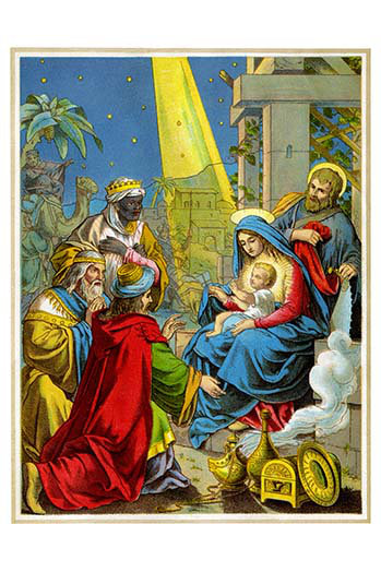 « bajesus reçoit des cadeaux », impression
