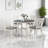 Farmhouse 48 Inch Round Dining Table With Wooden Top - Rustic Kitchen & Dining Room Centerpiece