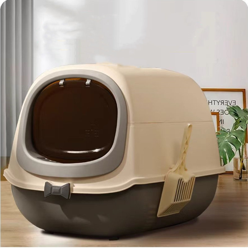 Enclosed Cat Litter Box with UV Light