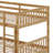 Full Over Full Rubber Wood Bunk Bed With Trundle, Convertible To 2 Full Size Beds, With Twin Size Trundle-106342057