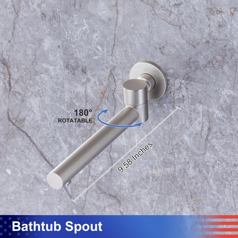 All-In-One Kit with Rough in-Valve, Brushed Nickel