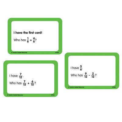 I Have, Who Has Math Game