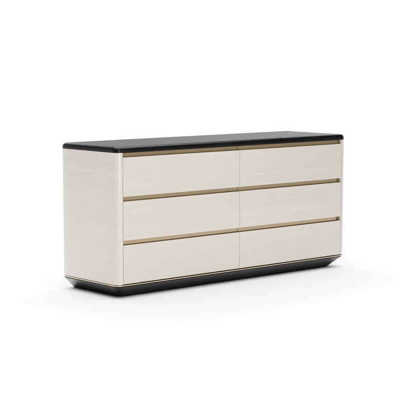 6 - Drawer Dresser, Ivory