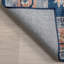 Tapis bleu en polyester tissé à la machine Grishilde-91894783
