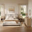 Ensemble de chambre à coucher 3 pièces avec rangement en rotin (commode 7 tiroirs + 2 tables de chevet)-356720419
